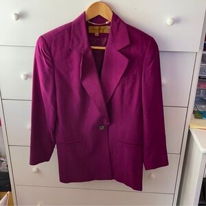 VINTAGE SUEDE MAGENTA BLAZER